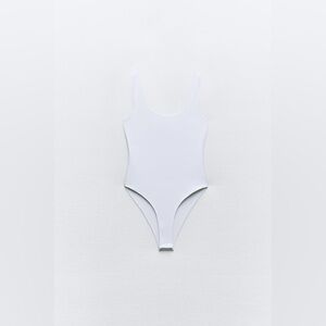ZARA Fitted Polymide Bodysuit